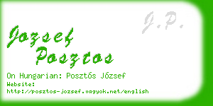 jozsef posztos business card